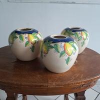set  tre vasi ceramica 