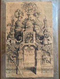 Incisione raffigurante “Arco della Zecca”