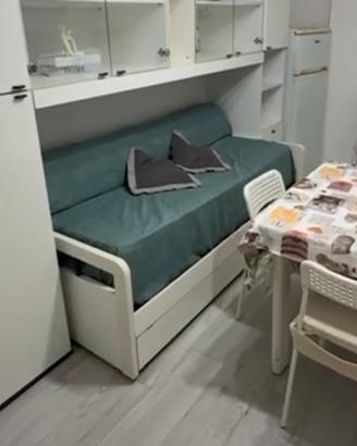 Divano letto singolo con secondo letto estraibile