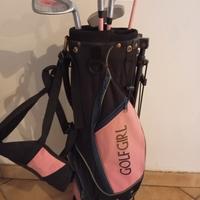 set da golf per ragazze rosa