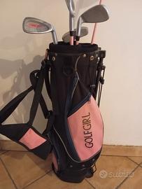 set da golf per ragazze rosa