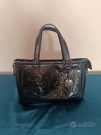 Borsa Calvin Klein Jeans verde petrolio scuro logo