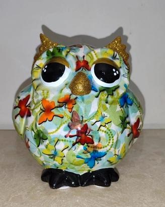 Pomme Pidou, Salvadanaio Gufo in Ceramica – Elemen