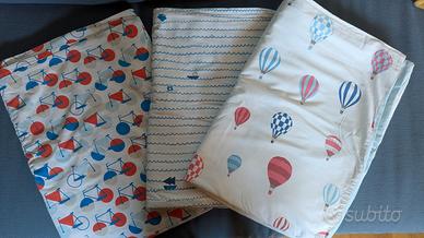 Set IKEA per lettino: piumino 150x200 + lenzuola