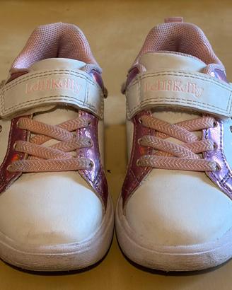 Scarpe Lelli Kelly bambina rosa bianche