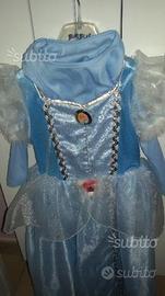 Vestito cenerentola 3/4 anni con corona