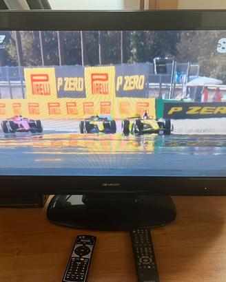 Tv lcd 32” sharp con decoder testata e funzionante