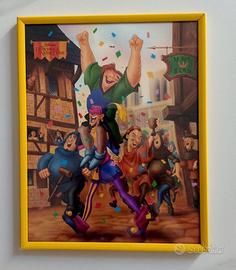Quadretto Walt Disney “Il Gobbo di Notre Dame” con