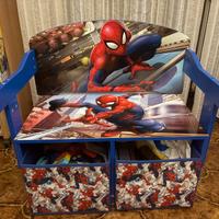 Panca / banco spiderman con cassetti