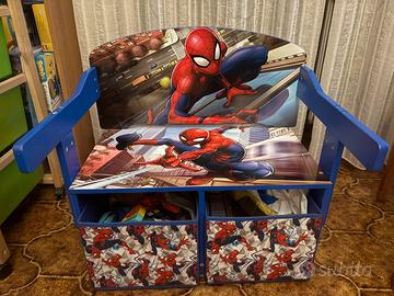 Panca / banco spiderman con cassetti