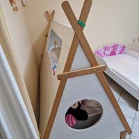 letto singolo capanna 
