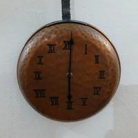 Orologio vintage da parete in rame 