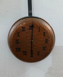 Orologio vintage da parete in rame 