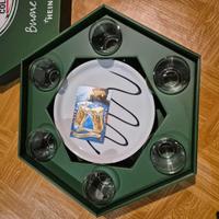 Set Piatti da Pizza con Bicchieri Birra Ichnusa