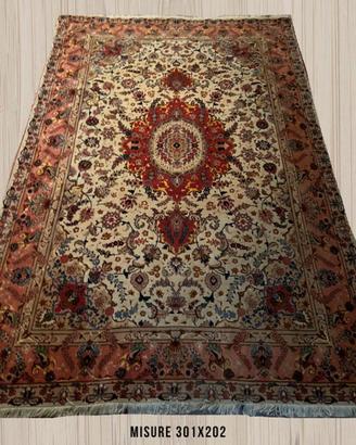 Tappeto Persiano Tabriz annodato a mano – Raj 50
