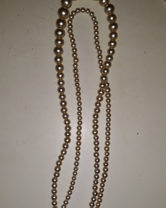 Collane finte perle alta bigiotteria vintage