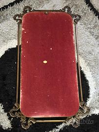 Vassoio Specchio Ottone Vintage Barocco