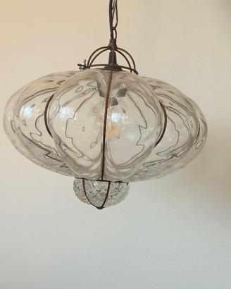 Lampadario SIRU MS106-035 in vetro lavor e metallo