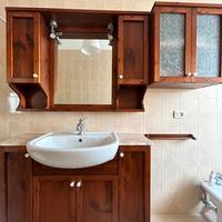 Mobile bagno in legno massello rustico artigianale