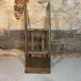 Carrello carretto vintage porta sacchi industriale