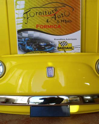 Musetto Fiat 500 Epoca Arredo Vintage Giallo Cromo