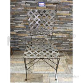 SEDIA METALLO INTRECCIATA SINGOLA