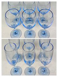 Set 12 bicchieri vintage vetro colorato Pasabahce