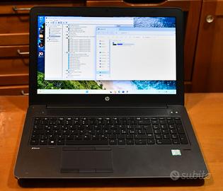 workstation pc portatile HP ZBook 15 G3 i7 ssd