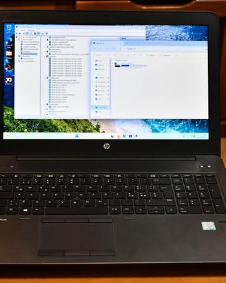 workstation pc portatile HP ZBook 15 G3 i7 ssd