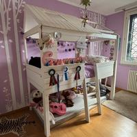 Letto soppalco bambina casa Copenhagen