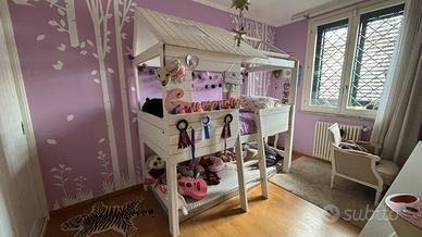 Letto soppalco bambina casa Copenhagen