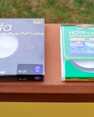 Filtri per obiettivi fotografici "UV" 67 e 77 mm