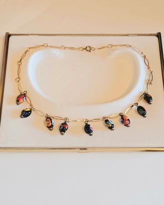 Collana in Vetro di Murano con Murrine Millefiori