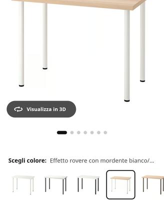 Scrivania Linnmon Ikea come nuova 100x60