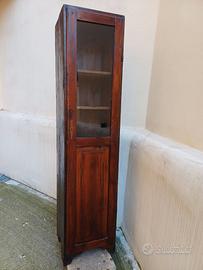 vetrinetta toscana in castagno massello inizio 900