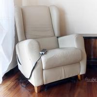 Poltrona Alzapersona in Pelle New Relax (2 motori)