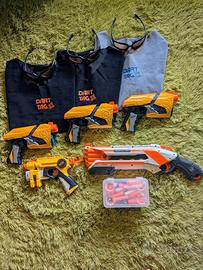 Kit NERF 3 Persone + Pompa & Pistola Laser