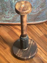 Espositore stand porta oggetti pesante legno