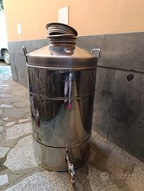 fusto acciaio inox 50litri