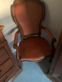 Sedia legno noce