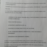 Macchine per falegnameria usate, in buono st