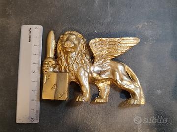 Statua "Leone Di San Marco" Cm 10x7
