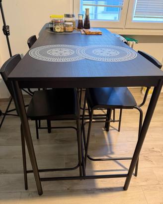 due tavoli con un set di tre sedie