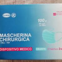 Scatola NUOVA 100pz mascherine chirurgiche 3 veli