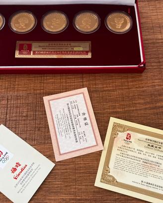 Collezione monete commemorative Pechino 2008