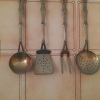 utensili  cucina ottone