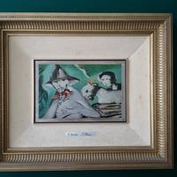 Quadro d'autore su lastra d'argento.