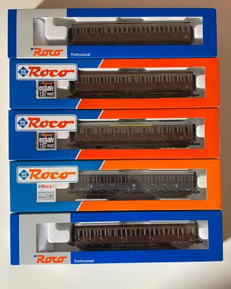 Roco Stock 5 pz. - Carrozze FS tipo Centoporte
