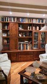 LIBRERIA PARETE IN LEGNO MASSELLO 260×230
