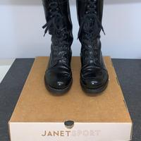 Stivali neri Janet Sport in vernice (38/39)